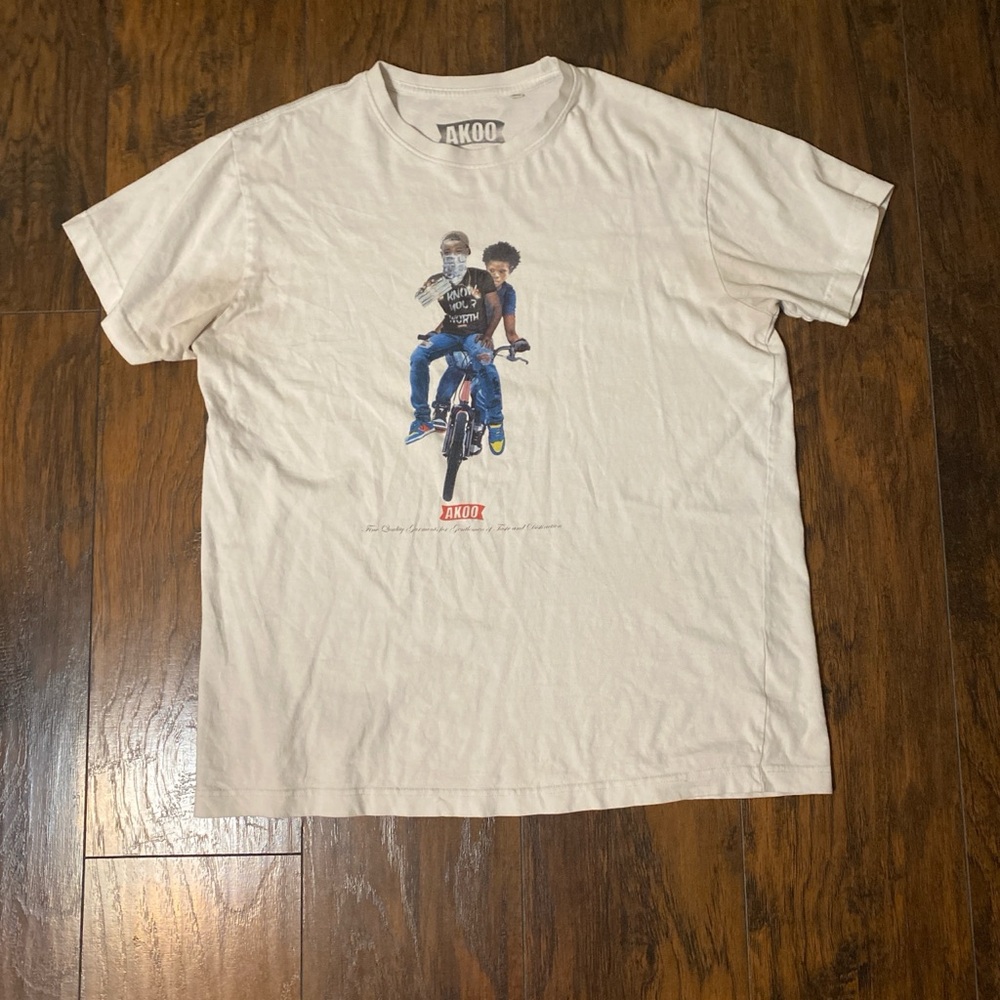 Akoo Cream Short Sleeve Tee